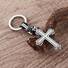Punk Style 304 Stainless Steel Cross Keychains GV8385-4
