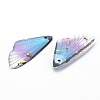 Transparent Resin Pendants RESI-Q216-001G-2