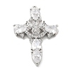 Brass Micro Pave Clear Cubic Zirconia Pendants KK-L228-03P-03-1