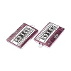 Spray Painted Alloy Pendants PALLOY-D016-06C-2