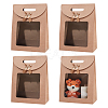 Rectangle Kraft Paper Gift Bags CON-WH0088-80-1