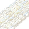 Electroplated Glass Beads Strands GLAA-G092-A-12-2