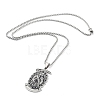 201 Stainless Steel Enamel Pendant Necklaces NJEW-P284-06P-2