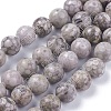 Natural Maifanite/Maifan Stone Beads Strands X-G-F353-4mm-4