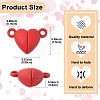 10 Sets Alloy Magnetic Clasps with Loops FIND-LP0004-76A-4