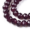 Baking Paint Imitation Jade Glass Bead Strands DGLA-A034-J6MM-A02-3
