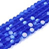 Transparent Glass Beads Strands EGLA-A044-T4mm-MB31-1