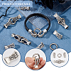 6 Sets Alloy Spring Gate Rings FIND-AR0003-14-5