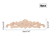 Olycraft Rubber Wood Carved Onlay Applique AJEW-OC0001-54A-2