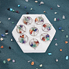 Chakra Themed Natural & Synthetic Gemstone Pendants G-SC0002-23P-4