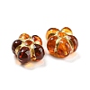 Plating Transparent Acrylic Beads OACR-A024-04C-2