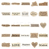 50Pcs PVC Waterproof Word Stickers PW-WG0B6B3-01-2