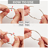 30Pcs Stainless Steel Loose Leaf Book Binder Hinged Rings FIND-BBC0002-24-6