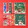 18Pcs 9 Styles Christmas Theme Plastic Packing Pouches Drawstring Bags ABAG-FS0001-04-9