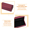 Rectangle PU Leather Necklace  Storage Boxes with Velvet Inside CON-WH0094-31D-01-5