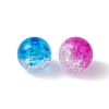 Transparent Crackle Acrylic Beads CACR-YW0001-09B-2