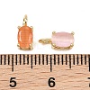 Brass Cat Eye Pendants KK-C251-09B-G-4