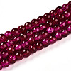 Crackle Glass Beads Strands X-CCG-Q002-6mm-08-1