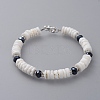 Heishi Beads Beaded Bracelets BJEW-JB04747-05-1