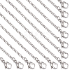 Titanium Steel Curb Chain Necklaces for Men Women NJEW-TAC0001-017-1
