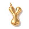 Ion Plating(IP) 304 Stainless Steel Pendants STAS-M017-08G-25-1