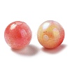 Two Tone Opaque Acrylic Beads SACR-P024-01A-W14-2