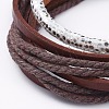 PU Leather Cords Bracelets BJEW-JB04924-2
