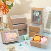 Foldable Paper Drawer Boxes with Clear Plastic Cover CON-WH0095-68B-05-5