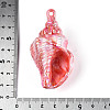 UV Plating Opaque Acrylic Shell Shape Big Pendants SACR-T018-35C-3