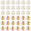 100Pcs Crackle Transparent Glass Beads Strands GLAA-TA0004-11A-2