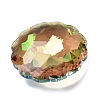 Electroplate Glass Charms EGLA-M028-02D-2