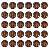 CHGCRAFT 30Pcs Resin Shank Buttons BUTT-CA0001-21-1