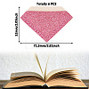 Glitter Imitation Leather Book Corner Protectors AJEW-TAC0038-03C-3