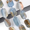 Natural Blue Calcite Beads Strands G-C098-A33-01-1