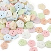 2-Hole Glass Buttons PORC-R010-03-1