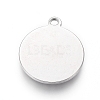 Tarnish Resistant 304 Stainless Steel Pendant Cabochon Settings STAS-G214-07P-2