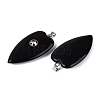 Natural Obsidian Pendants G-Q601-47A-2