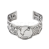 Constellation Alloy Open Cuff Bangles for Women Men LS-BJEW-C064-01AS-03-2
