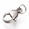 Tarnish Resistant 304 Stainless Steel Lobster Claw Clasps STAS-G240-01D-P-4