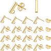 304 Stainless Steel Stud Earring Findings STAS-UN0019-62G-1