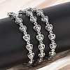 304 Stainless Steel Heart Link Chain Necklaces SA-CBA2696-01P-3