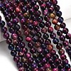 Natural Tiger Eye Beads Strands G-B133-A02-8mm-10-3