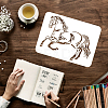 Large Plastic Reusable Drawing Painting Stencils Templates DIY-WH0202-390-3