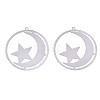 201 Stainless Steel Filigree Pendants X-STAS-S118-013P-1