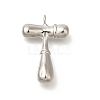 Rack Plating Brass Pendants KK-I722-08P-T-1