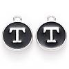 Platinum Plated Alloy Charms ENAM-S118-02T-P-1