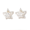 Brass Micro Pave Clear Cubic Zirconia Beads CU-CBAEC99-30S-1