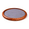 Flat Round Wood Pesentation Jewelry Display Tray ODIS-P008-20A-2