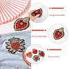 4Pcs 4 Style Heart Theme Computerized Embroidery Cloth Sew on Appliques PATC-FG0001-42-4