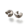 304 Stainless Steel Crimp Beads Covers STAS-P239-34P-03-2